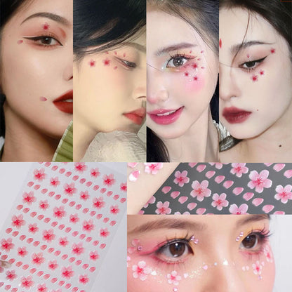 Stage Performance Butterfly Moon Face Stickers Makeup Party Festival Temporary Stickers