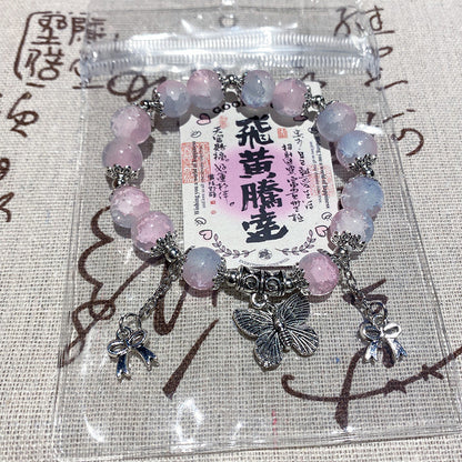 Butterfly Lucky Bracelet Made of Glass Material for A Friend As A Bracelet Accessory Gift