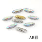4*15mm Navette Slender Crystal Shape Artificial Perforation Sewn Crystal Base for Sewing Garment Accessories