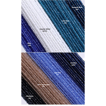 1mm Crystal Flat Glass Beads Hand Make Necklace Bracelet Jewelry DIY Beads