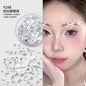 Boxed applique decorations Face makeup patches Metal butterfly decorations