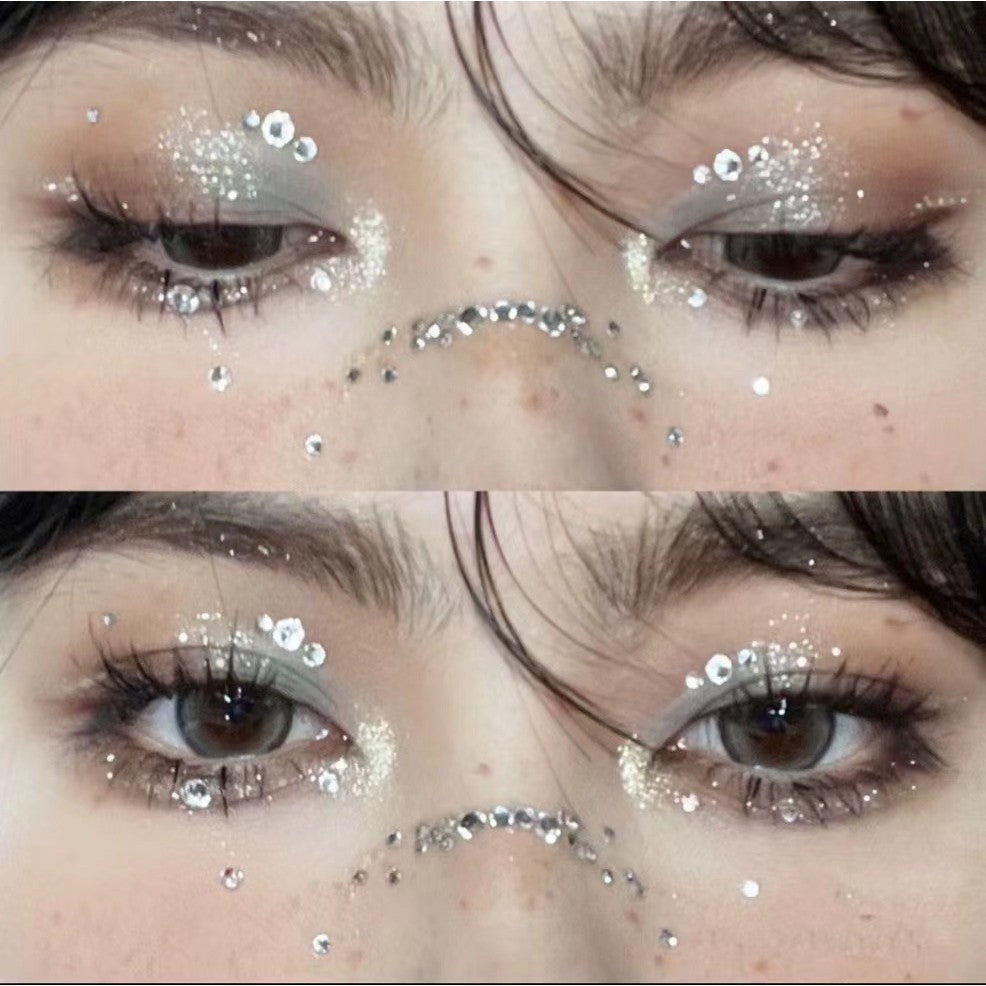 Stage Performance Butterfly Moon Face Stickers Makeup Party Festival Temporary Stickers