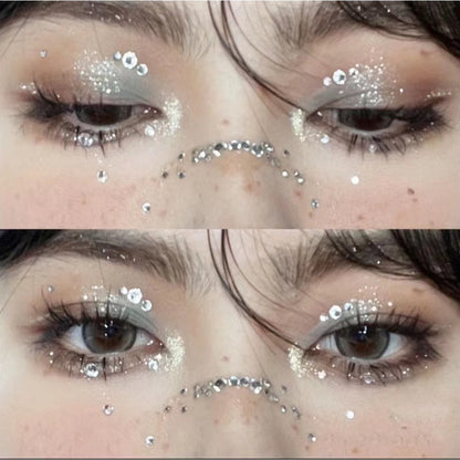 Stage Performance Butterfly Moon Face Stickers Makeup Party Festival Temporary Stickers