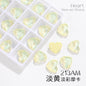 K9 Mocha Flat Buckle Flat Bottom Hand Sewn Drill Fat Peach Heart Crystal Double Hole Love Glass Drill Bridal Clothing Dress Accessories