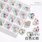 K9 Mocha Flat Buckle Flat Bottom Hand Sewn Drill Fat Peach Heart Crystal Double Hole Love Glass Drill Bridal Clothing Dress Accessories