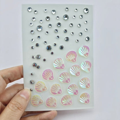 Stage Performance Butterfly Moon Face Stickers Makeup Party Festival Temporary Stickers