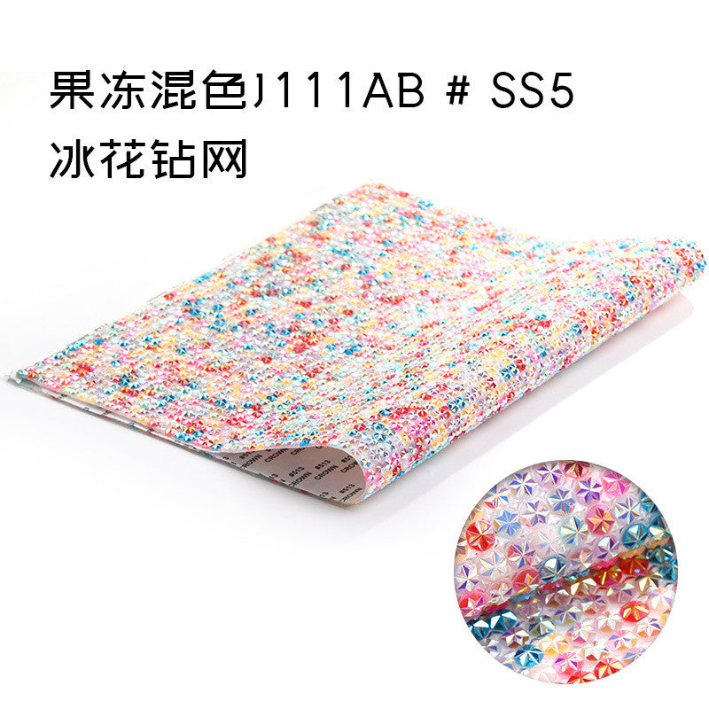 Resin drill mesh sticker can be cut small lattice decorative resin sticker DIY earrings mobile phone case diamond jewelry clothing accessories