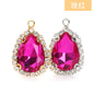 10*14mm Drop Crystal Buckle Single Hanging Copper Base DIY Glass Rhinestone Jewelry Accessories Single Hole Pendant