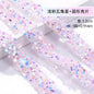 1.2Cm wide, resin pentagram sequined diamond belt, glue-free tear-off and stick toy dolls and other decorative diamond clothing accessories