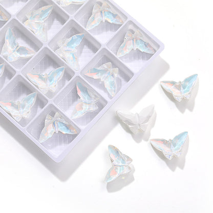 Butterfly Knight Series Dopamine Crystal K9 Nail Diamond Decorative Rhinestone Glass Material DIY Handmade Accessories