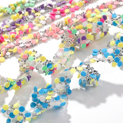 Tear That Sticky Heart Butterfly Round Polymer Sheet Crystal Tape DIY Resin Strip Clothing Accessories