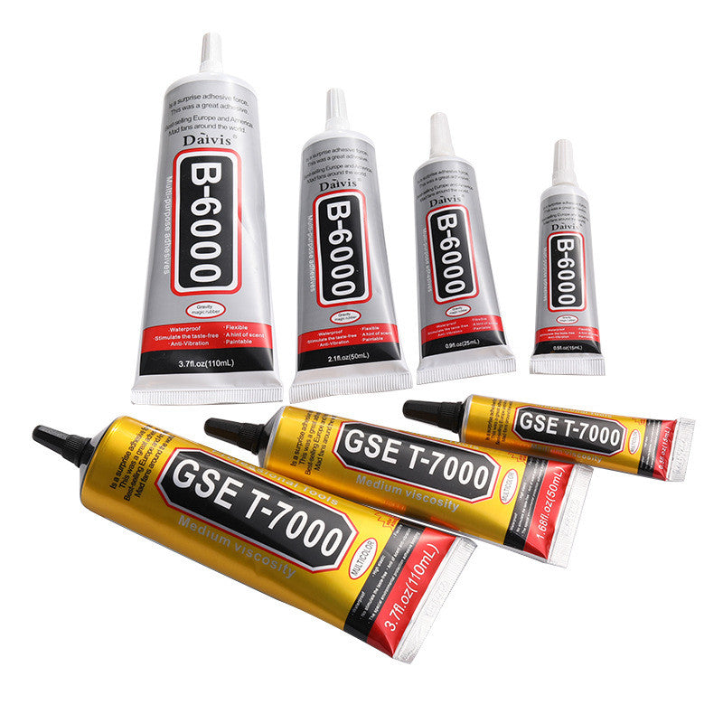 Black Glue Particles of The Needle-tube Type Strong Repair Adhesive Stick To The Phone Case