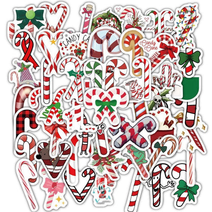 Christmas Style PVC Stickers DIY Laptop Phone Case Luggage Diary Decoration Waterproof Decal