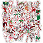 Christmas Style PVC Stickers DIY Laptop Phone Case Luggage Diary Decoration Waterproof Decal