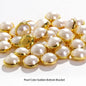 Pearl Buttons Imitation Pearl High Brightness Flat Bottom Half Side Pearl Hand Sewn Diy Accessories