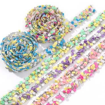 Colored Clay Material Rhinestones Sticky Accessories Used for Clothing Decoration Wedding Accessories