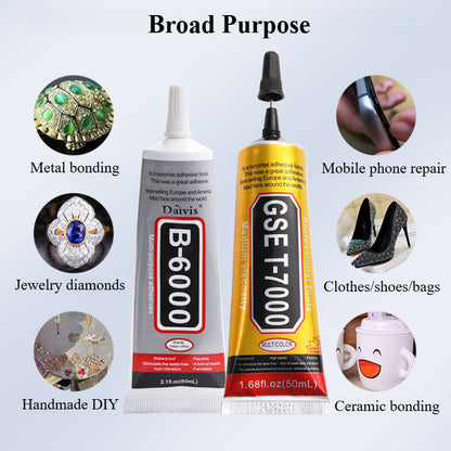 Black Glue Particles of The Needle-tube Type Strong Repair Adhesive Stick To The Phone Case