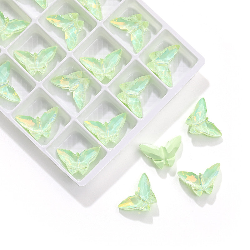Butterfly Knight Series Dopamine Crystal K9 Nail Diamond Decorative Rhinestone Glass Material DIY Handmade Accessories