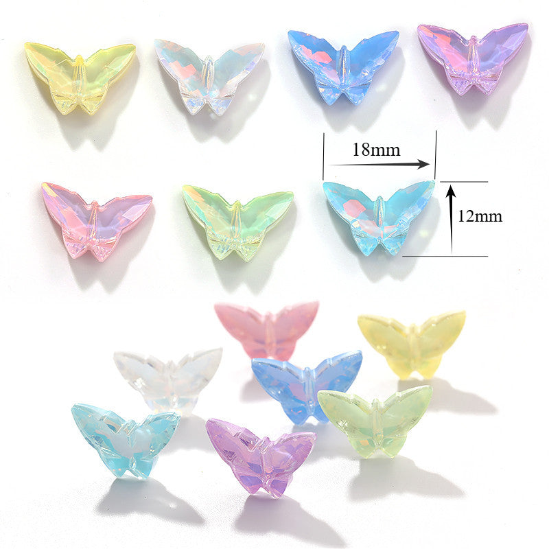 Lovely Butterfly Knight K9 Fancy Macaron Crystal Nail Art Diamond Glass Point Rhinestone DIY Decoration