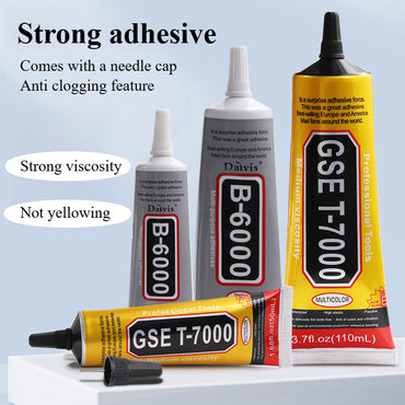 Black Glue Particles of The Needle-tube Type Strong Repair Adhesive Stick To The Phone Case