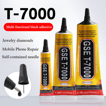 Black Glue Particles of The Needle-tube Type Strong Repair Adhesive Stick To The Phone Case