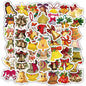 Christmas Style PVC Stickers DIY Laptop Phone Case Luggage Diary Decoration Waterproof Decal