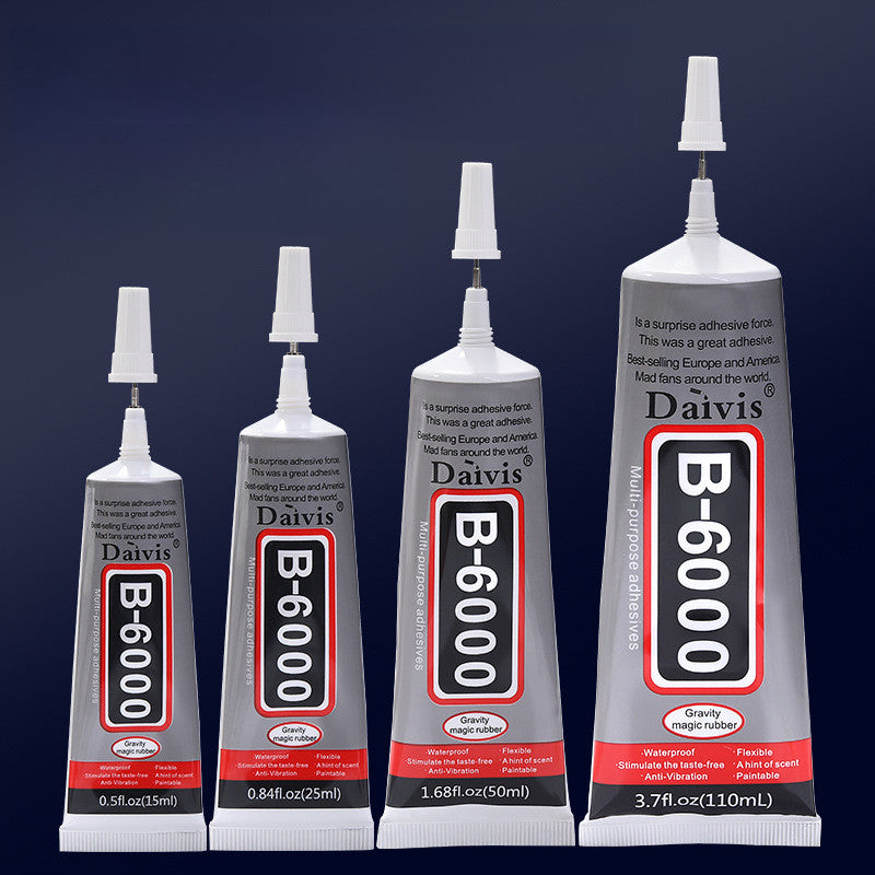 Black Glue Particles of The Needle-tube Type Strong Repair Adhesive Stick To The Phone Case