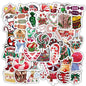 Christmas Style PVC Stickers DIY Laptop Phone Case Luggage Diary Decoration Waterproof Decal