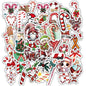 Christmas Style PVC Stickers DIY Laptop Phone Case Luggage Diary Decoration Waterproof Decal
