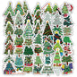 Christmas Style PVC Stickers DIY Laptop Phone Case Luggage Diary Decoration Waterproof Decal