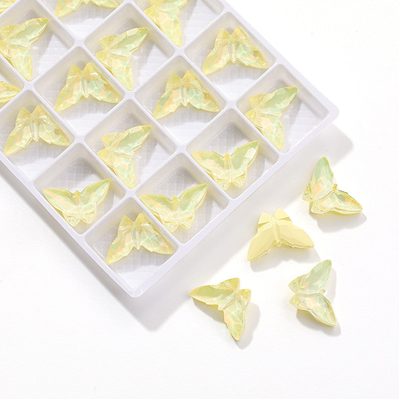 Lovely Butterfly Knight K9 Fancy Macaron Crystal Nail Art Diamond Glass Point Rhinestone DIY Decoration