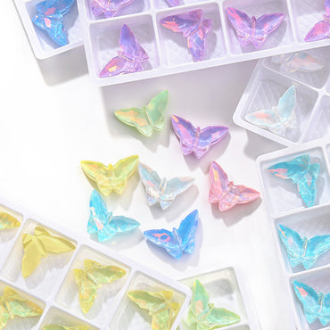 Butterfly Knight Series Dopamine Crystal K9 Nail Diamond Decorative Rhinestone Glass Material DIY Handmade Accessories