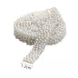 1.2cm Self-adhesive Pearl Strip ABS Imitation Pearl DIY Strips for Garment Shoes Hair Accessory